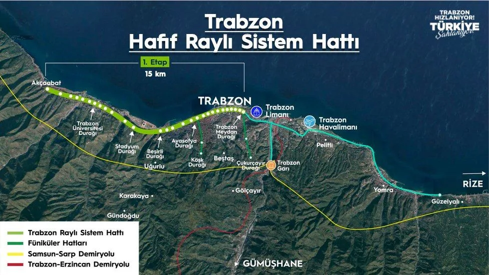 Trabzon Raylı Sisteminin Temeli 1 Eylül’de Atılacak