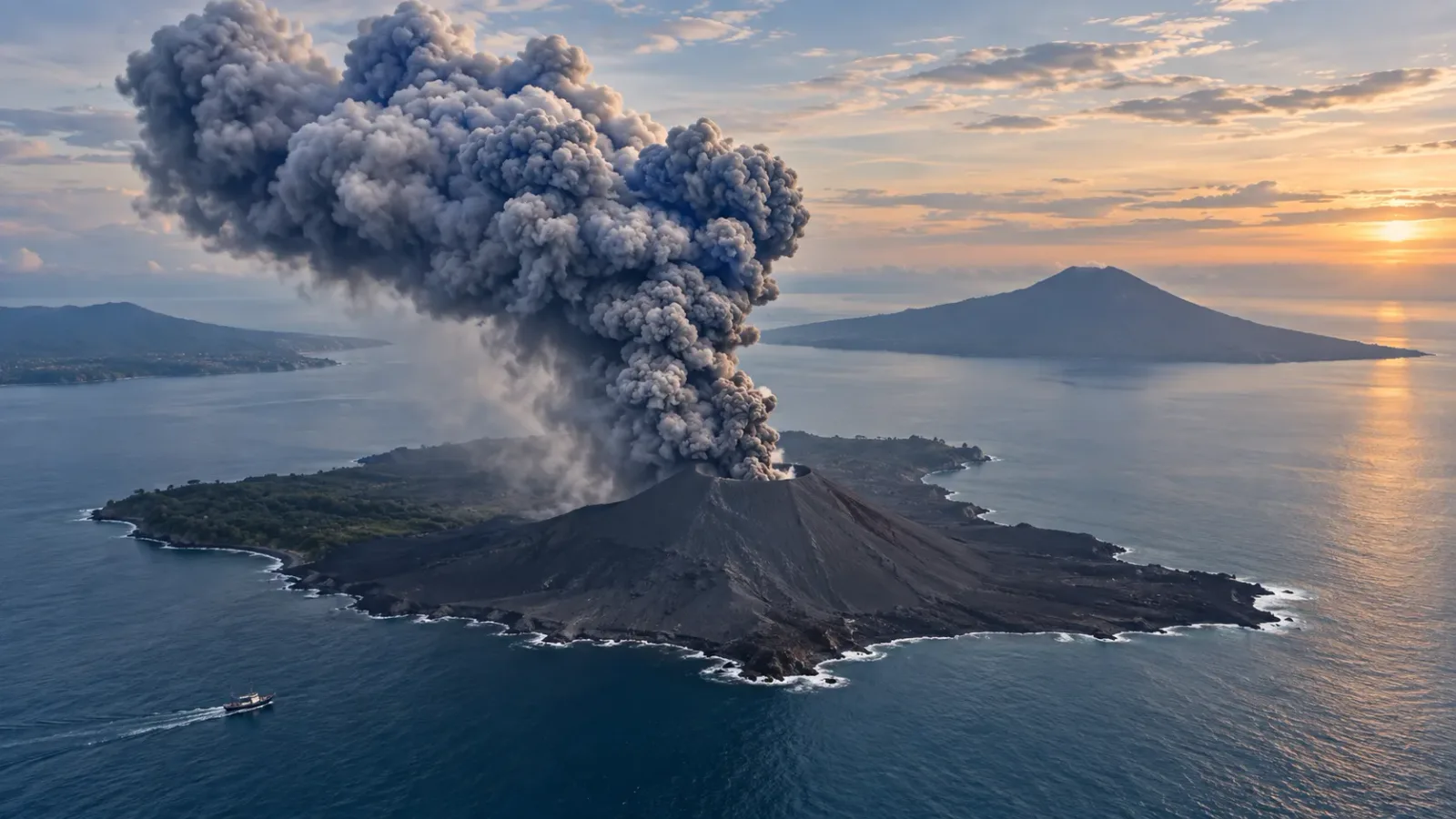 Endonezya’da arama kurtarma ekipleri, Anak Krakatau Yanardağı’nı görüntülemeye giderken kaybolan 5 gazeteci ve 3 tekne görevlisini Sunda Boğazı’nda arıyor.