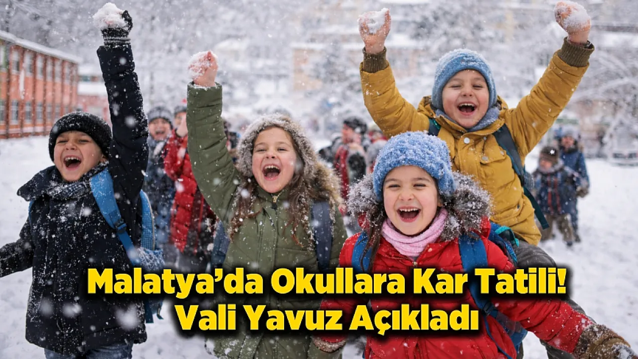 Malatya'da Okullar Tatil Edildi!