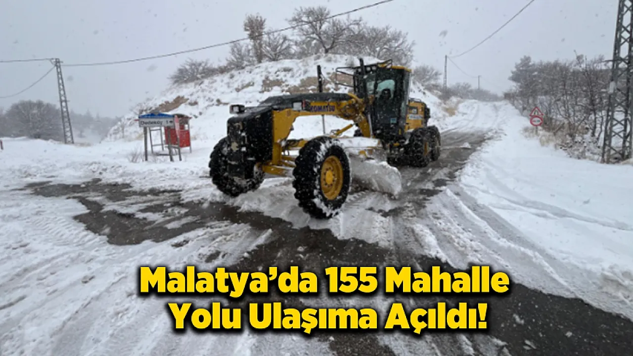 Malatya'da Karla Mücadele: Hem Ulaşım Açıldı Hem Hastalar Kurtarıldı