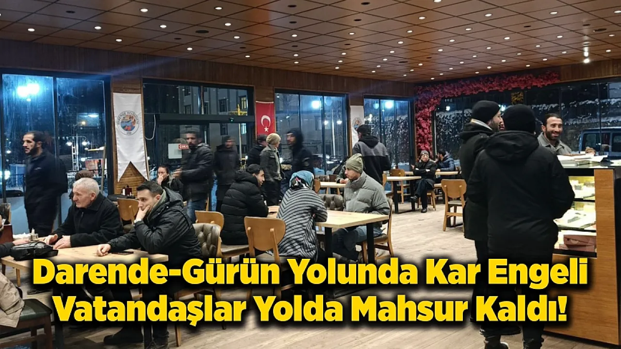 Malatya'da Yolda Kalan Vatandaşlara Barınma ve İkram Desteği