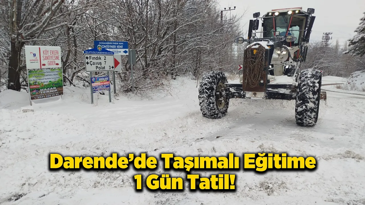 Darende'de Don ve Buzlanma Alarmı