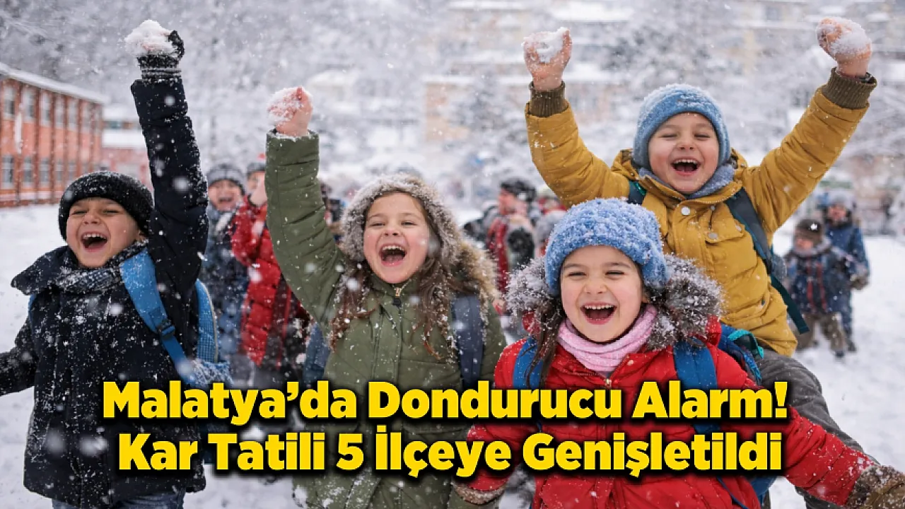 Malatya'da Taşımalı Eğitim Durduruldu