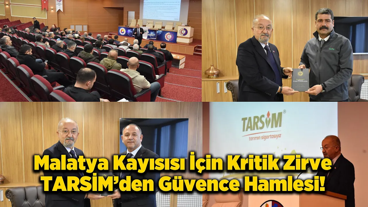 Malatya'da Tarım Sigortası Masaya Yatırıldı!