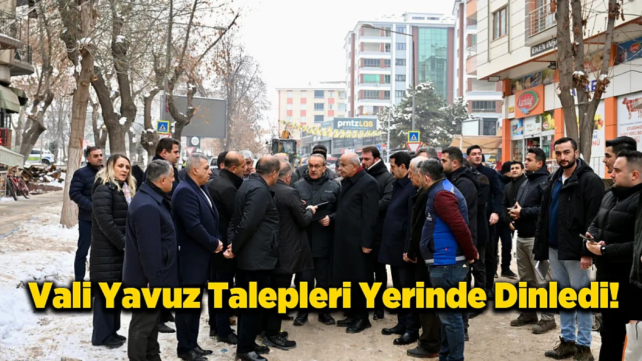 Vali Yavuz ve Başkan Er Fuzuli Caddesi'ndeki Dönüşümü İnceledi