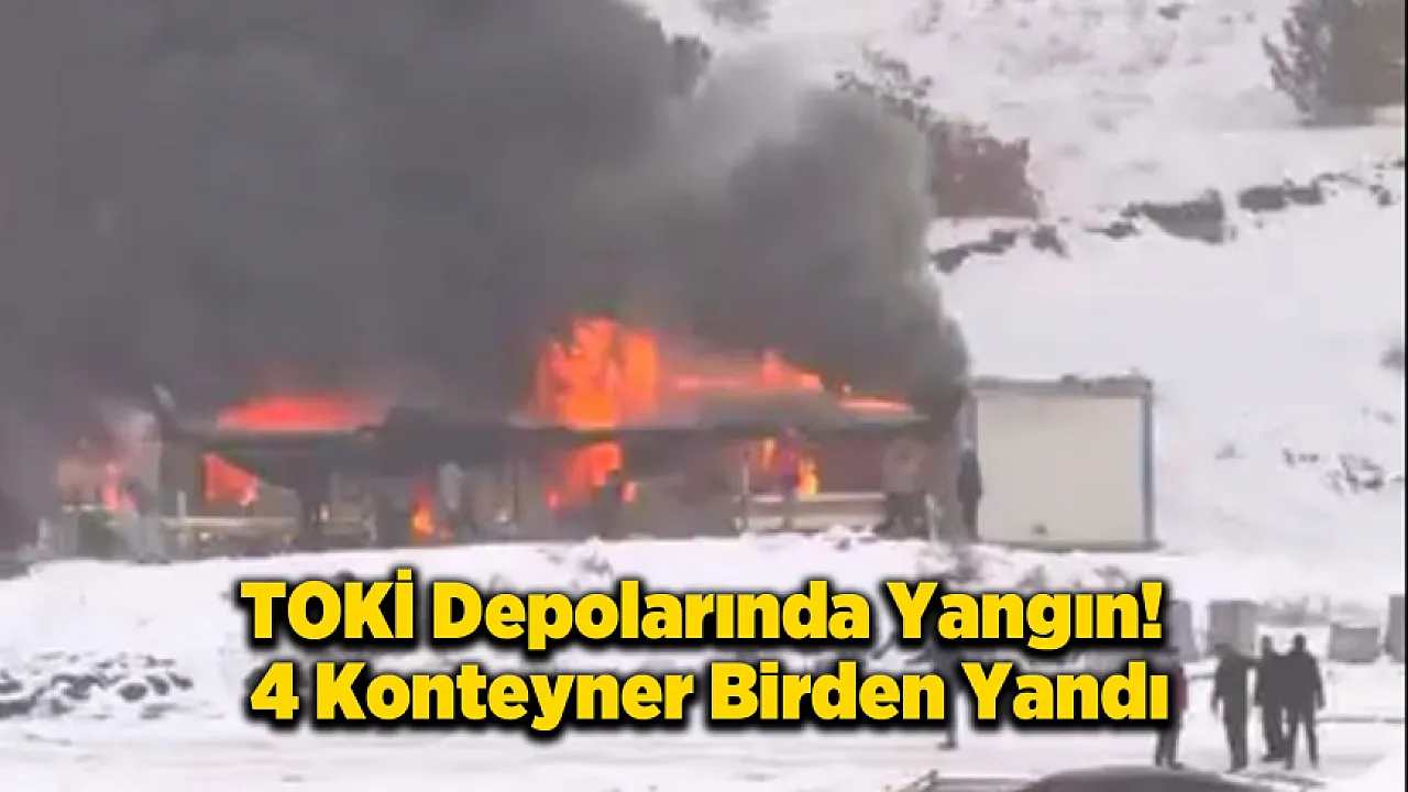 Malatya'da Şantiyeyi Sarsan Yangın Paniği!