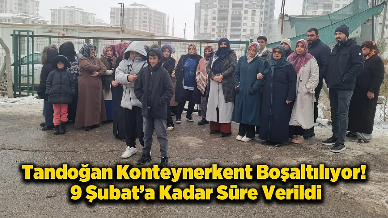 Tandoğan Konteyner Kent Sakinleri Kış Günü Tahliyeye Tepkili!