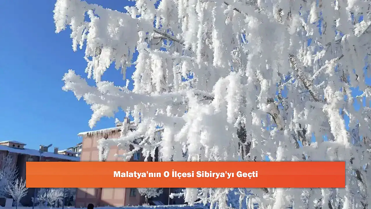 Malatya'nın O İlçesi Sibirya'yı Geçti