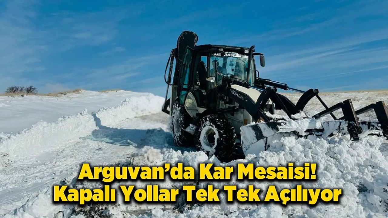 Arguvan'da Kar Alarmı! Yollar Açılıyor, Riskler Azaltılıyor