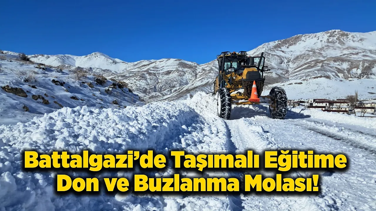 Malatya Buzlanma Nedeniyle Okullara Mola!