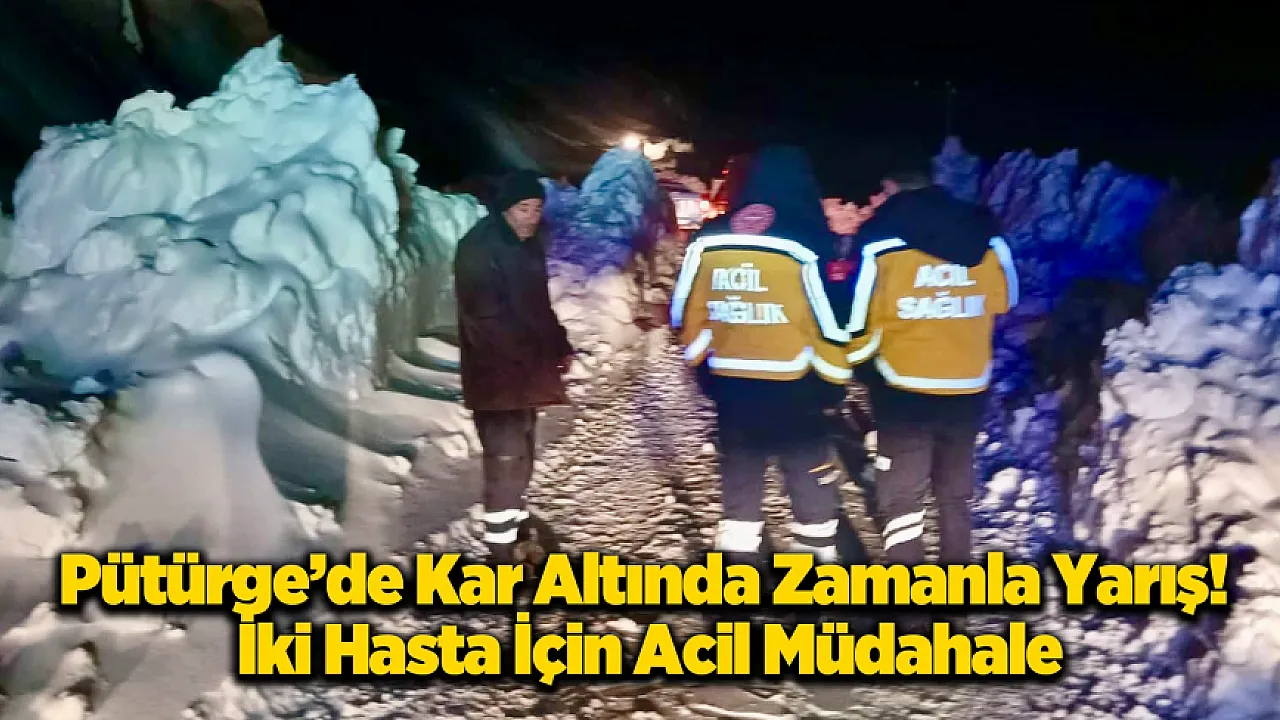 Pütürge'de Kar ve Elektrik Kesintisi Sağlık Riskini Artırdı!