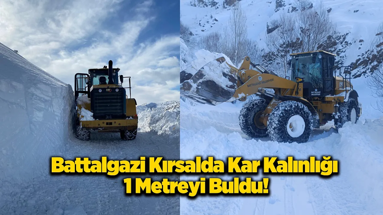 Battalgazi'de Kar Mesaisi Kesintisiz Sürüyor!