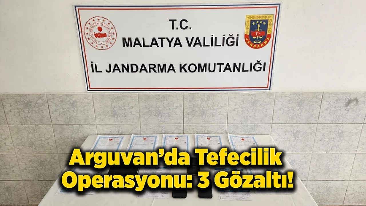 Malatya'da 74 Milyonluk Tefecilik Vurgunu
