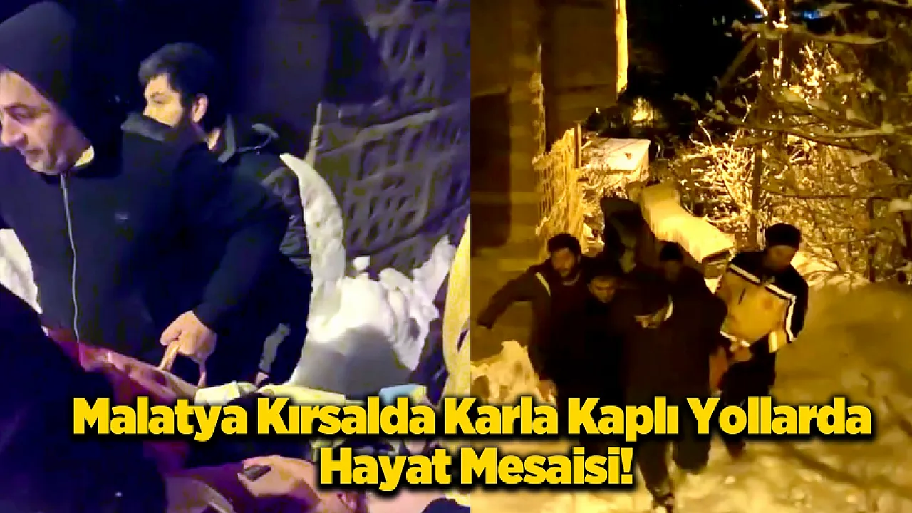 Arapgir'de Ambulans Giremedi, Mahalleli Seferber Oldu!