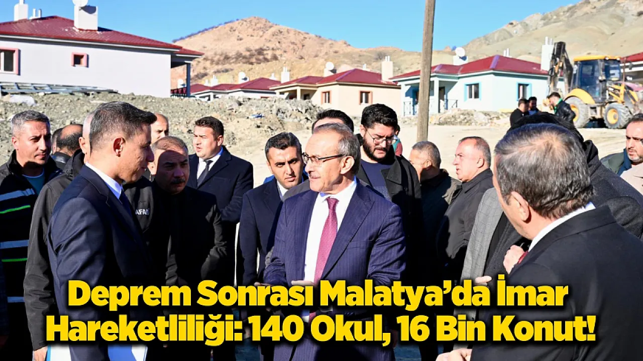 Malatya'da 719 Mahallede Kesintisiz Şantiye Hareketliliği!