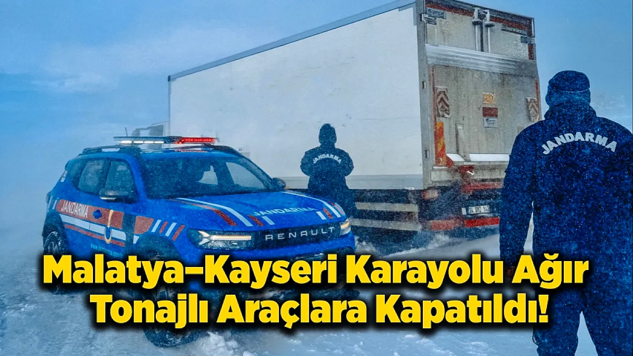 Malatya–Gürün Arası Ulaşıma Kar Engeli