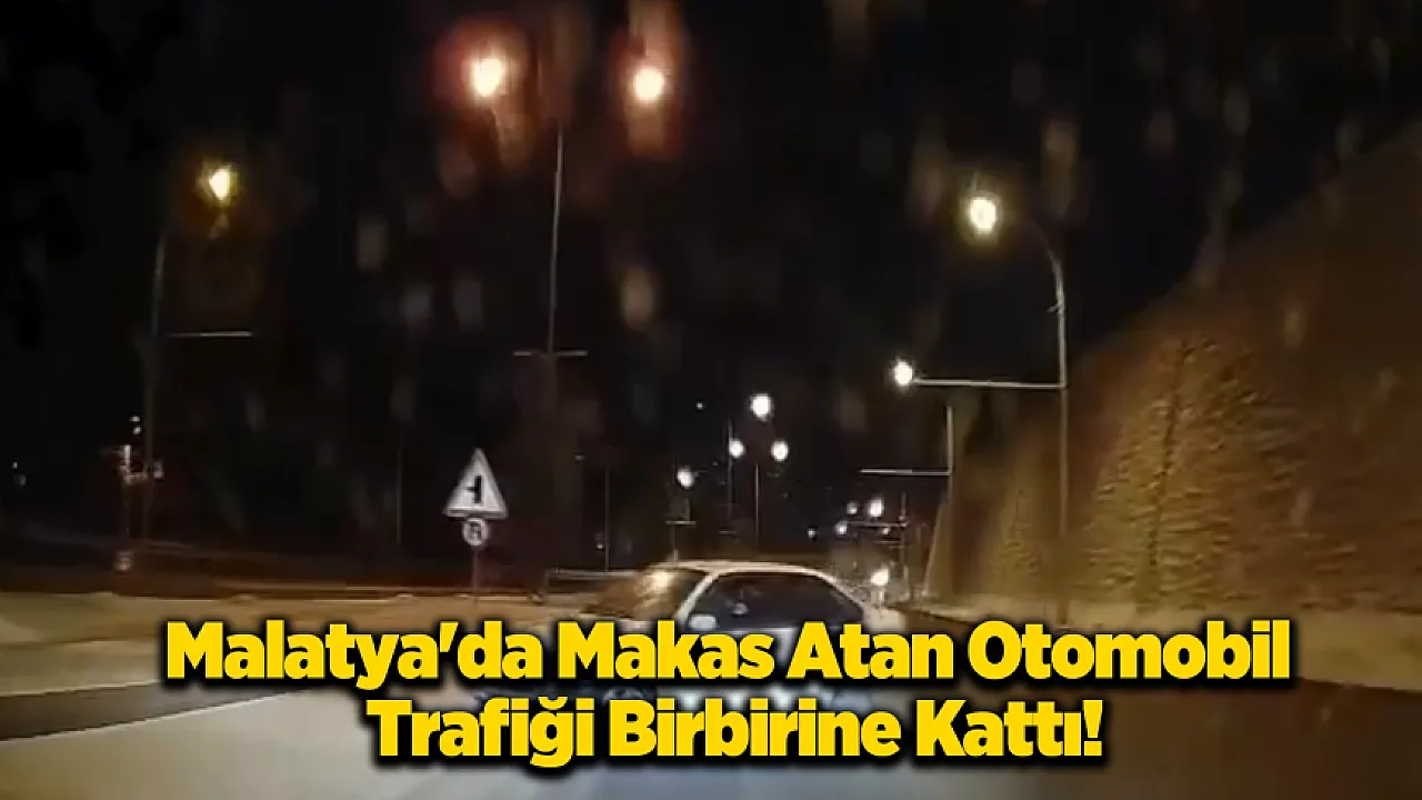Malatya'da Buzlu Yolda Makas Kabusu!