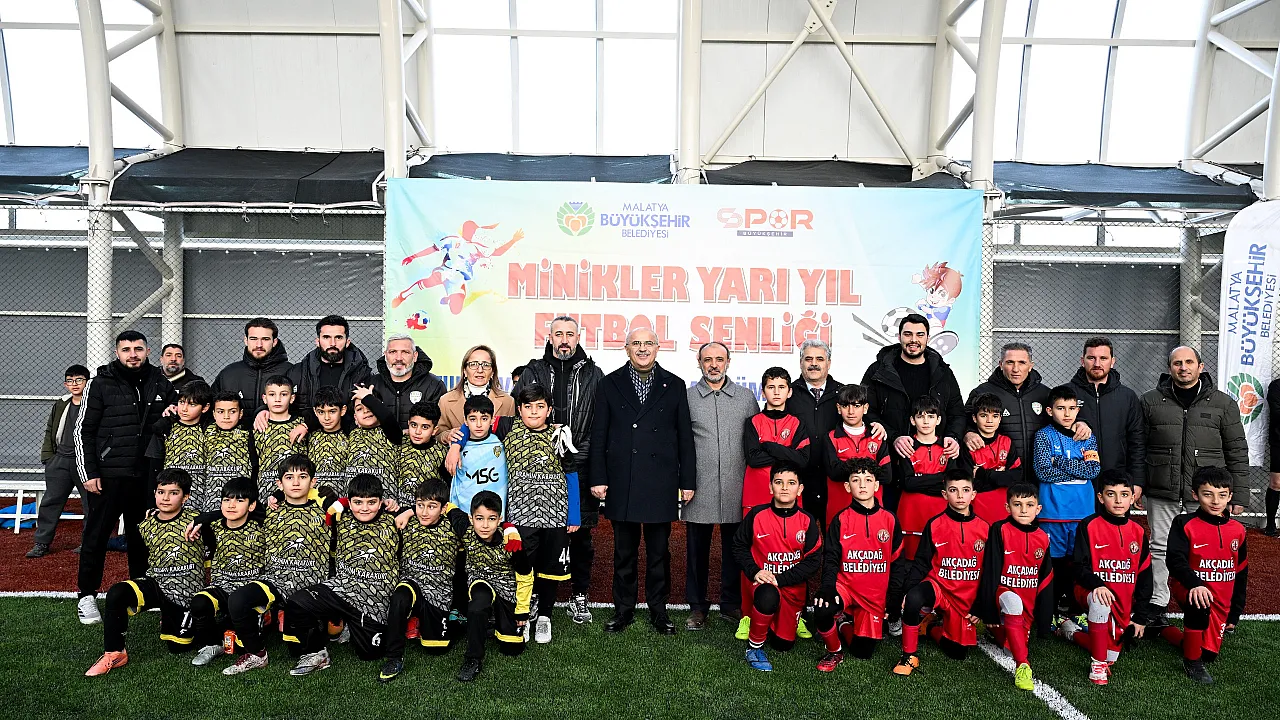 Malatya'da Miniklere Spor Yatırımı! 280 Çocuk Sahaya Çıktı