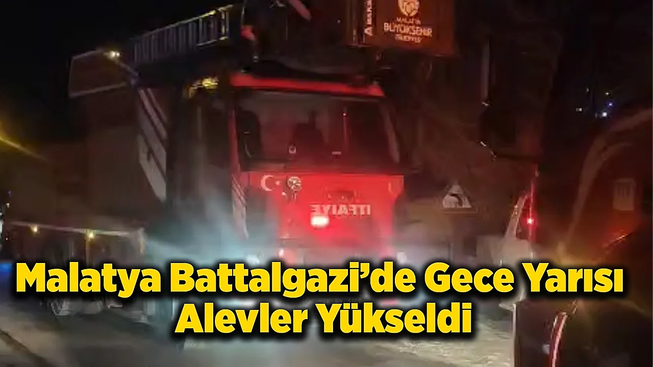 Malatya'da Ev Yangını: Kadın Kurtarıldı