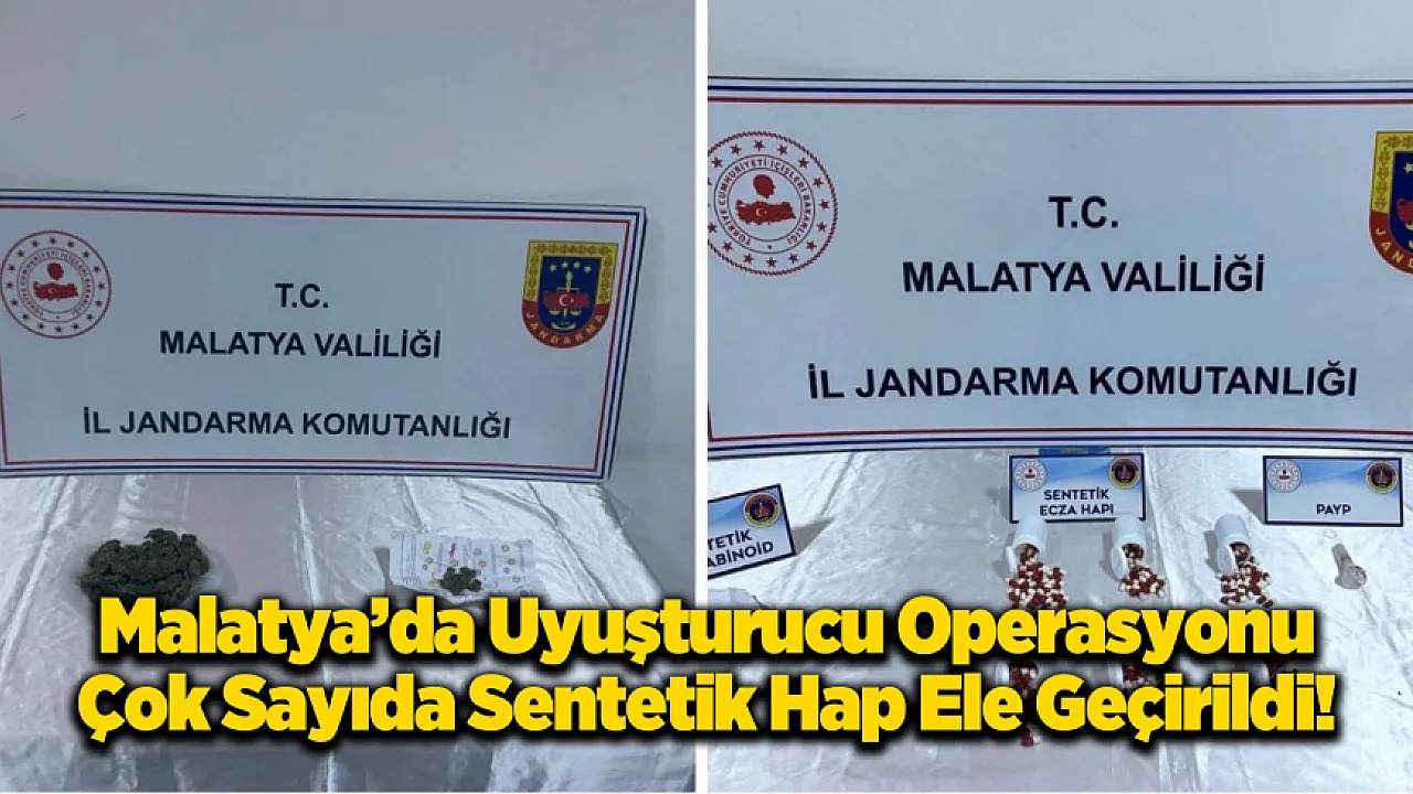 Malatya Jandarmasından Zehir Tacirlerine Darbe!