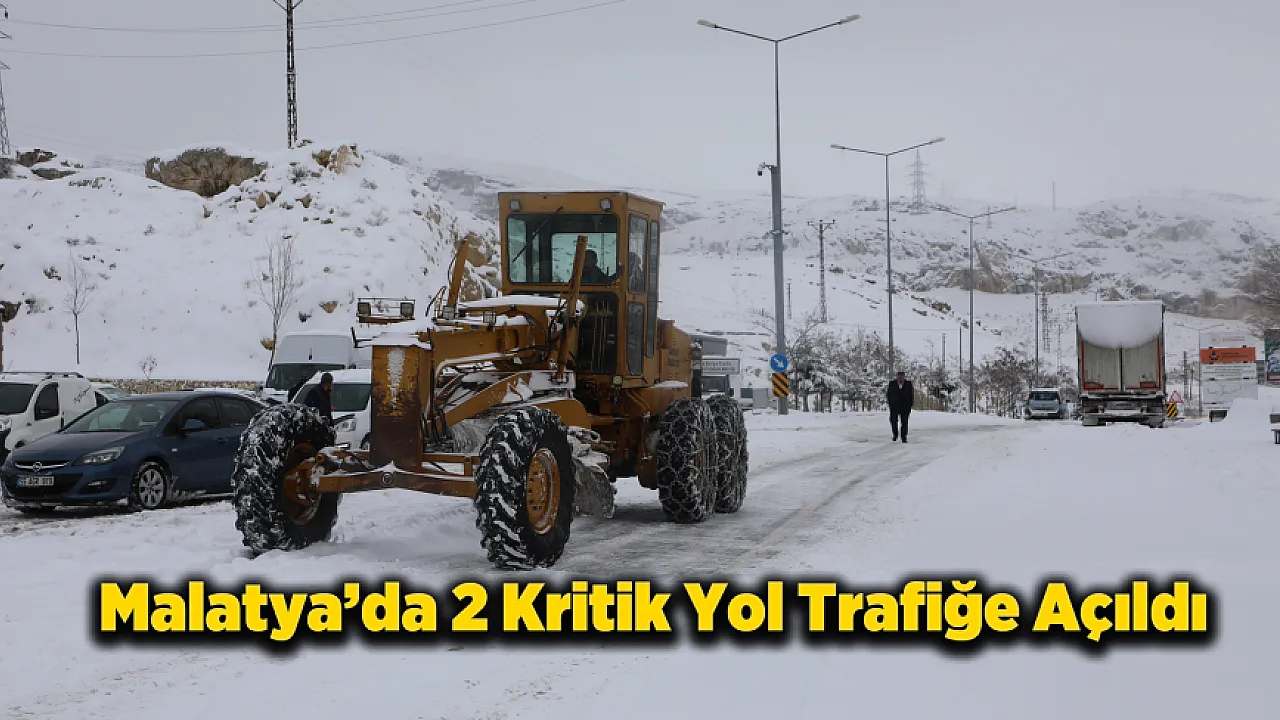 Malatya'da O Yol Tekrar Trafiğe Açıldı!