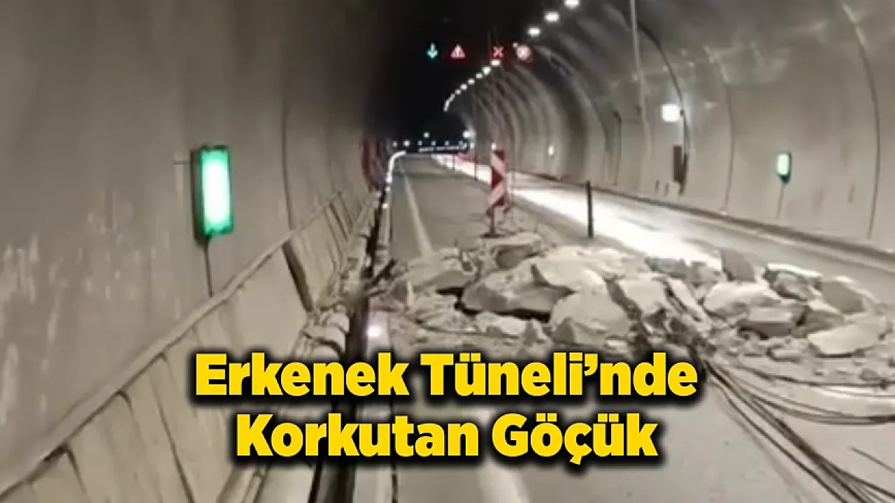 Erkenek Tüneli'nde Korkutan çökme Faciadan Dönüldü!