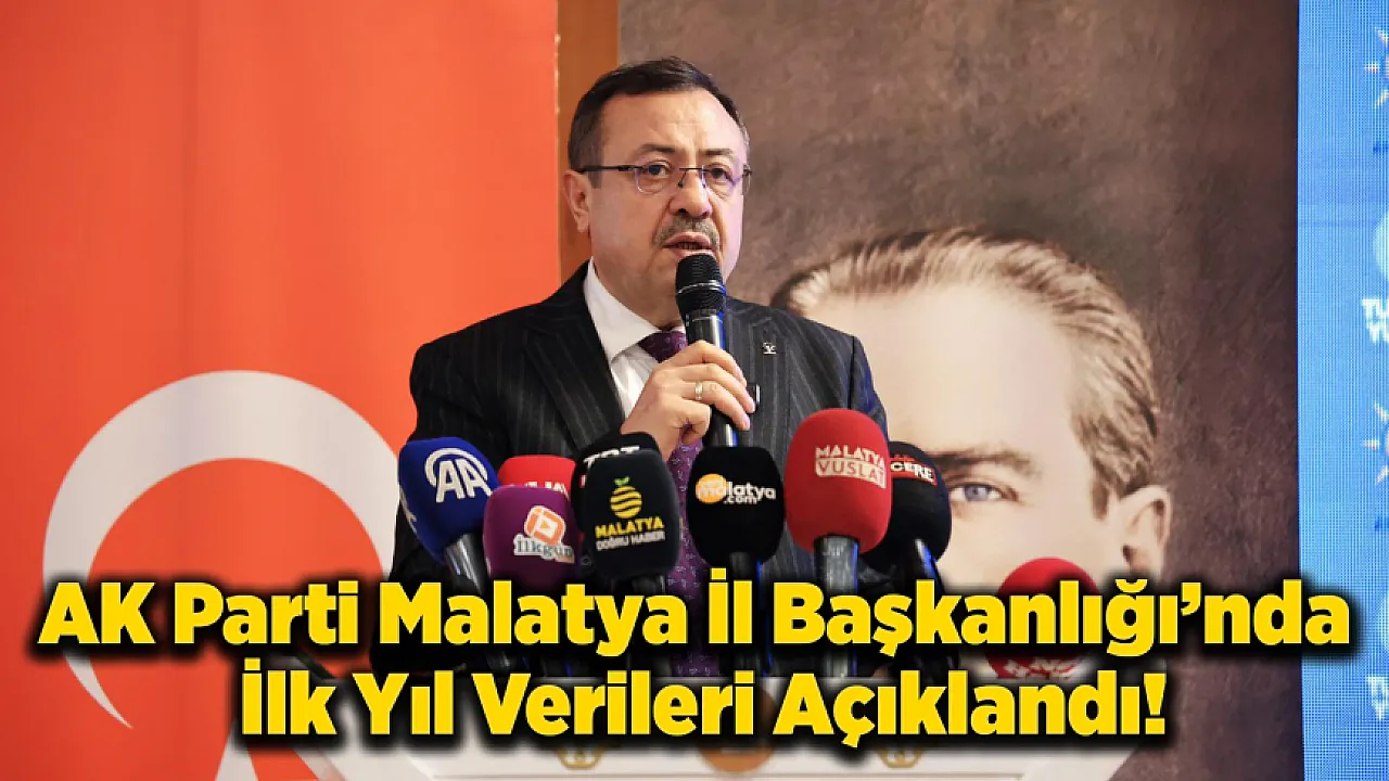 AK Parti Malatya'da Birinci Yıl Raporu: 10 Bin Yeni Üye