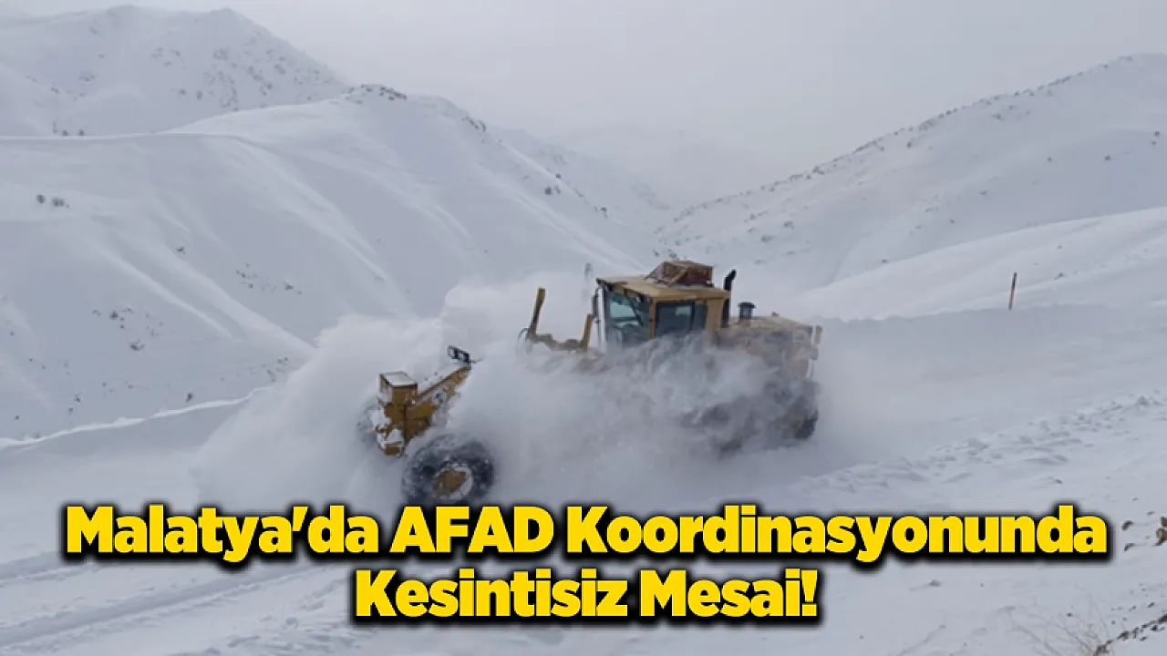 Malatya İçin Afet Planı Devreye Alındı