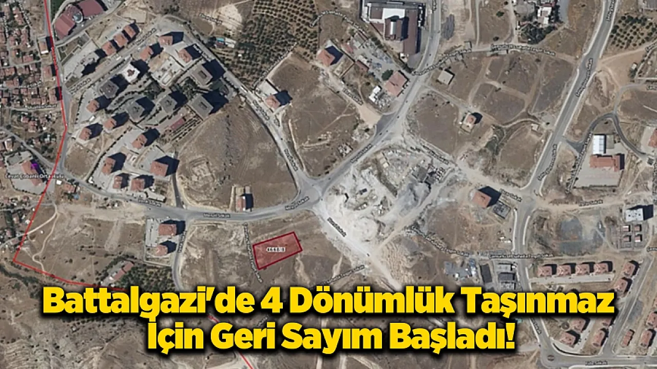 Battalgazi'de İhale Heyecanı! 4 Dönüm Yeni Sahibini Bekliyor