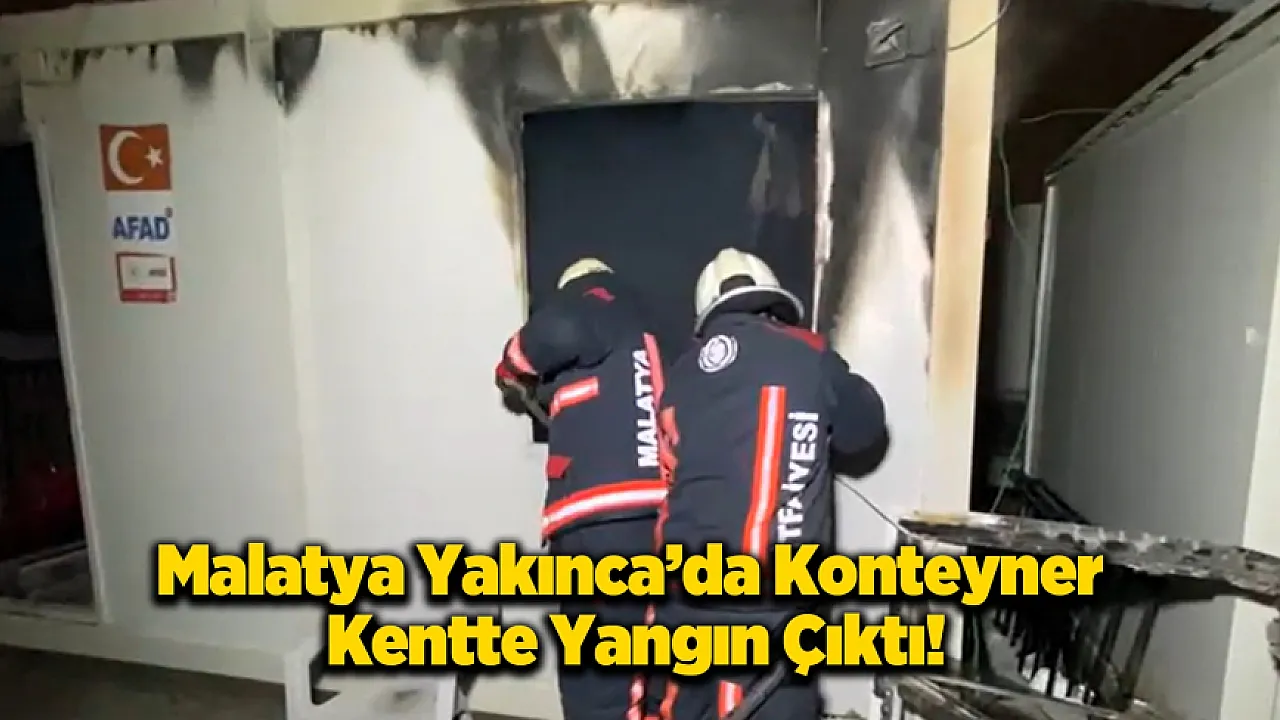 Yeşilyurt'ta Korkutan Yangın! Konteyner Kentten Dumanlar Yükseldi
