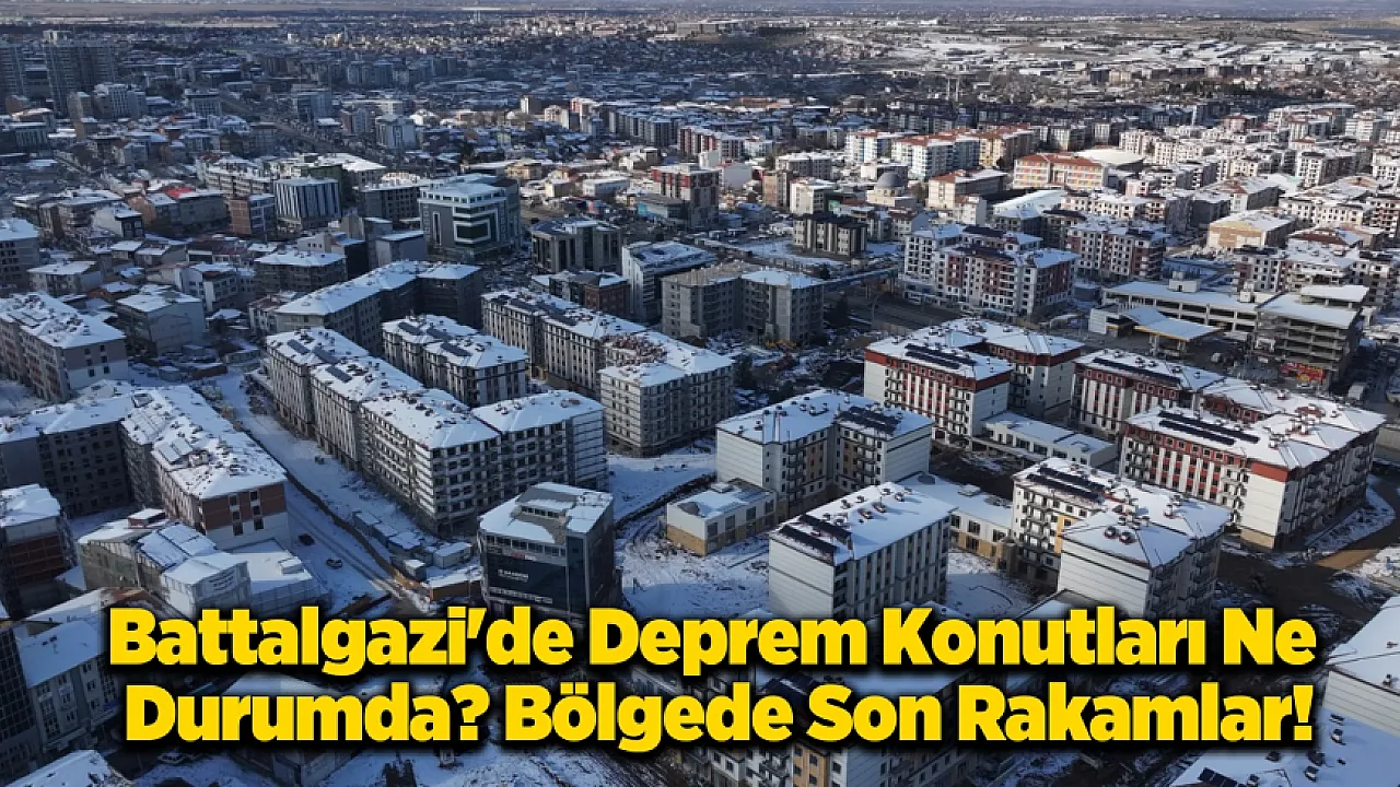 Battalgazi'de Deprem Mesaisi! Battalgazi'de Kaç Konut Teslim Edildi?
