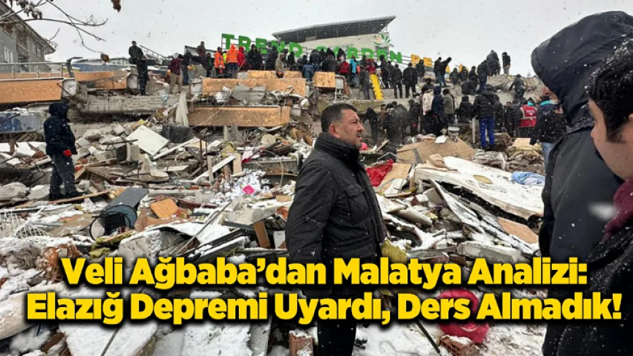 Veli Ağbaba Malatya'daki Denetim Zafiyetini Anlattı!