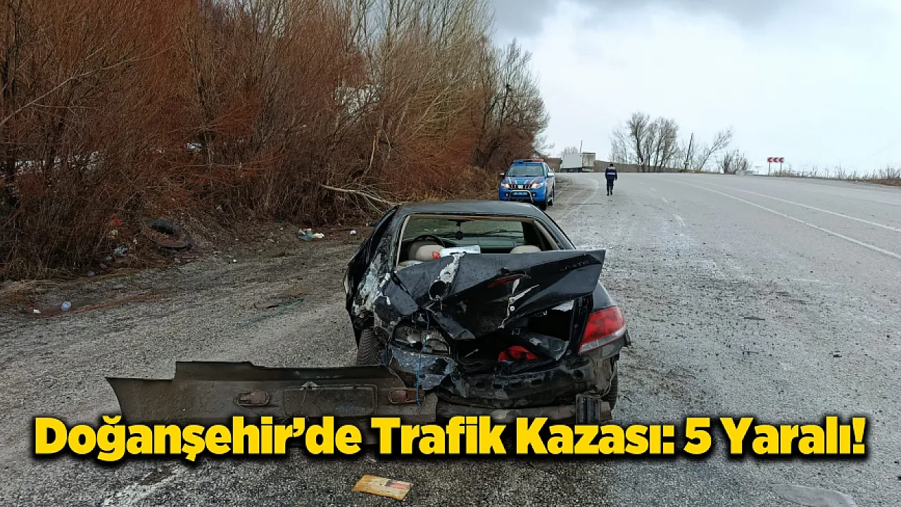 Doğanşehir Sürgü Mevkiinde Araç Yoldan Çıktı! Yaralılar Var