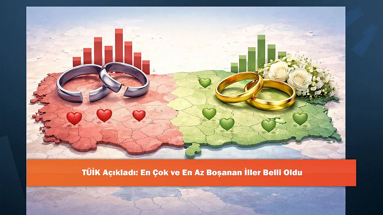 TÜİK Açıkladı: En Çok ve En Az Boşanan İller Belli Oldu