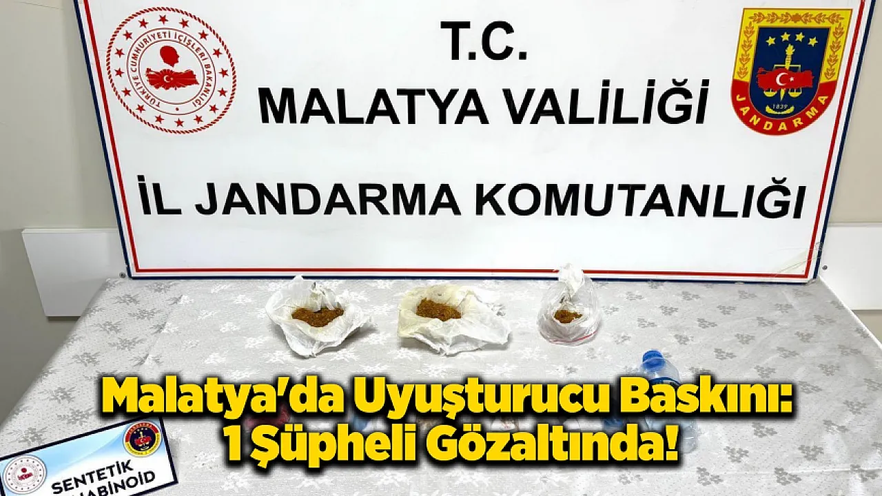 Yeşilyurt'ta Uyuşturucu Operasyonu: Bonzai Ham Maddesi Ele Geçirildi