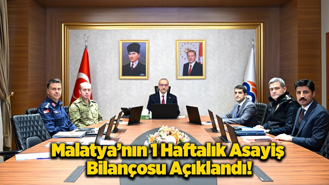 Malatya'nın Haftalık Bilançosu Belli Oldu! 83 Bin Şahıs Sorgulandı