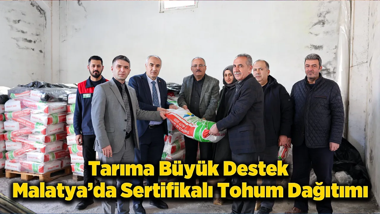 Malatya'da Üreticiye Yüzde 75 Hibeli 12 Ton Yem Bitkisi Tohumu