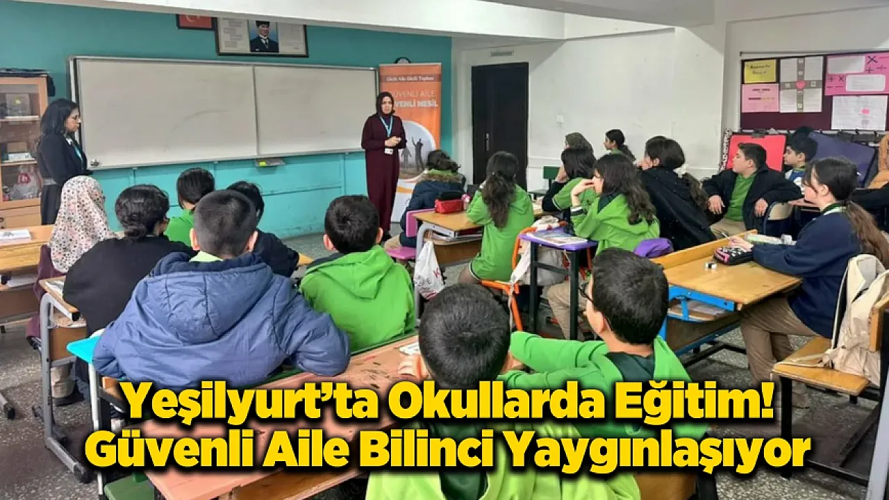 Yeşilyurt'ta Okullarda Eğitim: Risklerle Mücadele Yöntemleri Anlatılıyor!