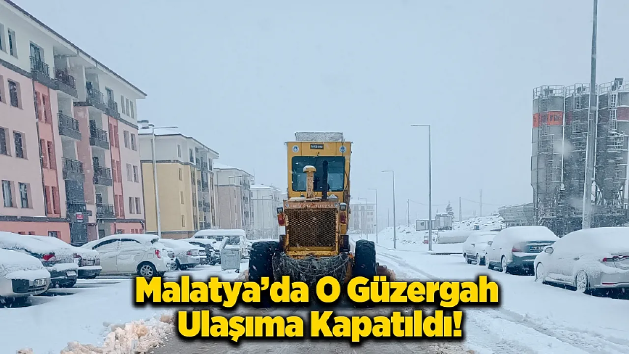 Darende'de Elbistan Yolu Kapandı, Ağır Vasıtalara Geçiş Yok!