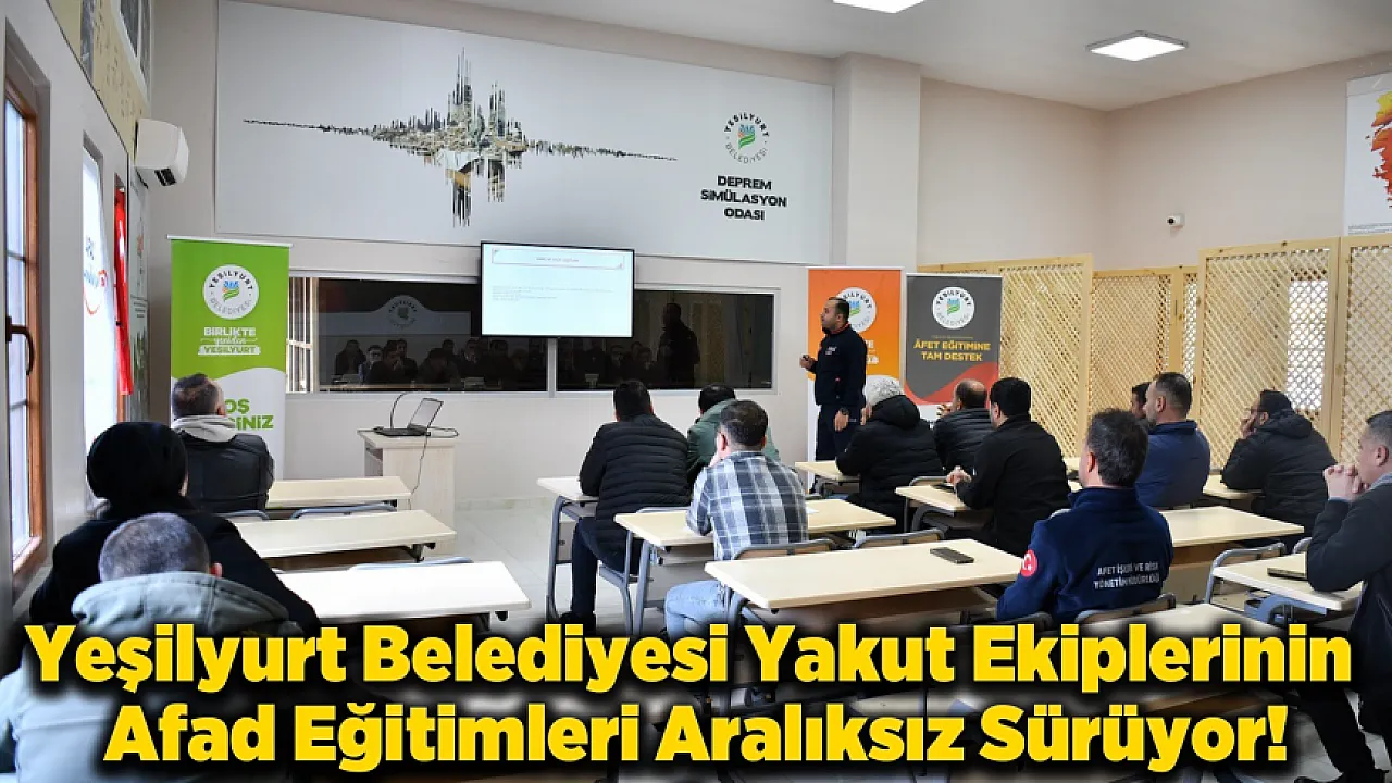 Yeşilyurt'ta Afet Hazırlığı: Yakut Ekibi Afad Yerleşkesinde Eğitime Alındı