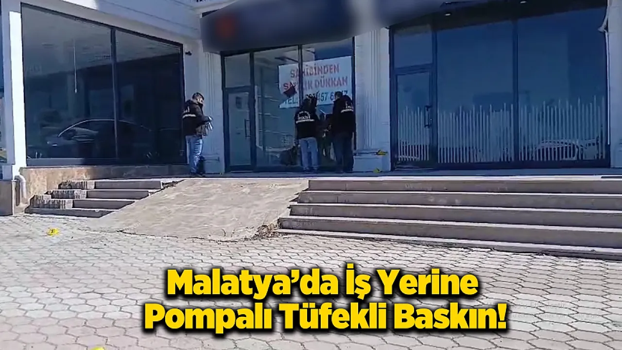 Yeşilyurt'ta Silah Sesleri! İş Yerine Pompalı Tüfekle Ateş Açıldı