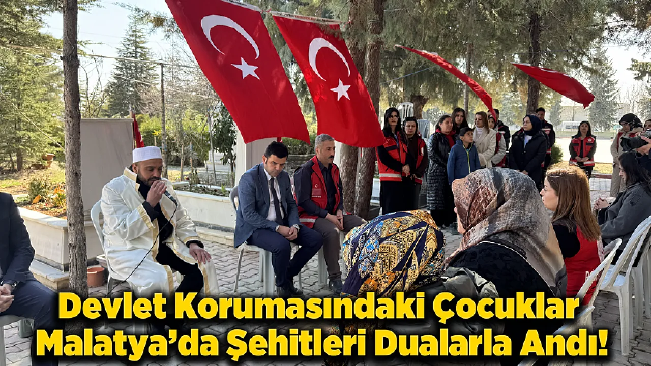 Dualarla Anılan Kahramanlar: Malatya'da Çocuklardan Şehitlik Ziyareti