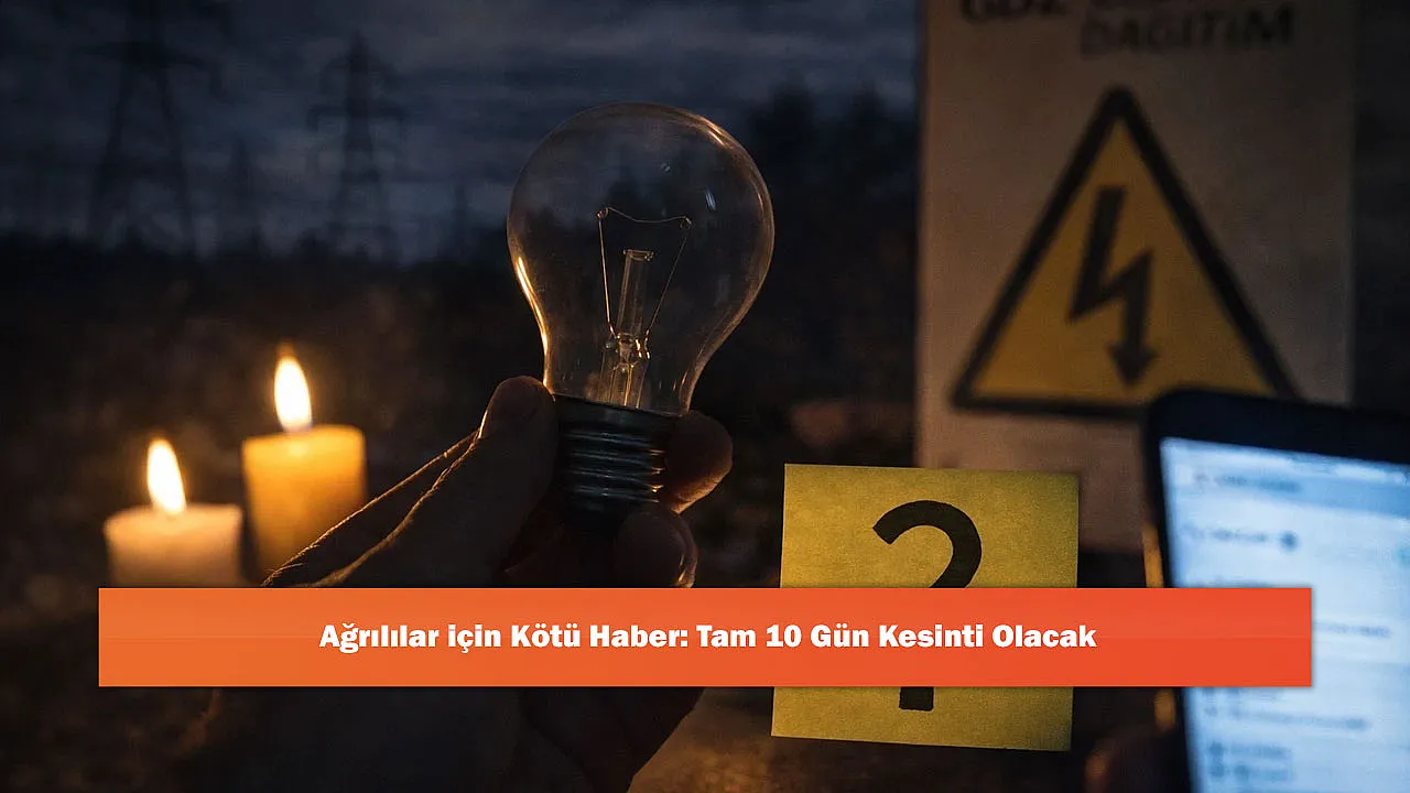 Ağrılılar için Kötü Haber: Tam 10 Gün Kesinti Olacak