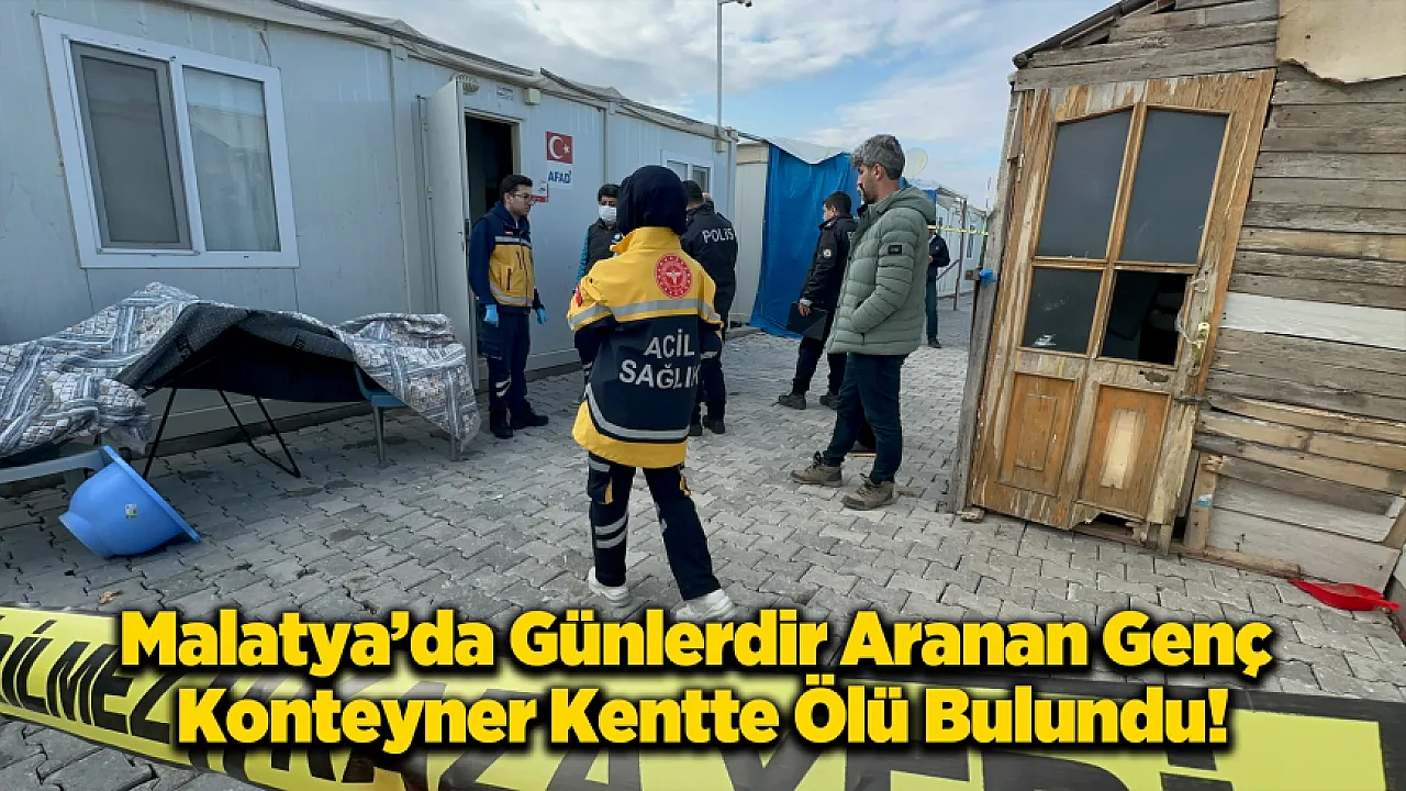 Malatya'da 4 Gündür Aranan Gençten Acı Haber Geldi!