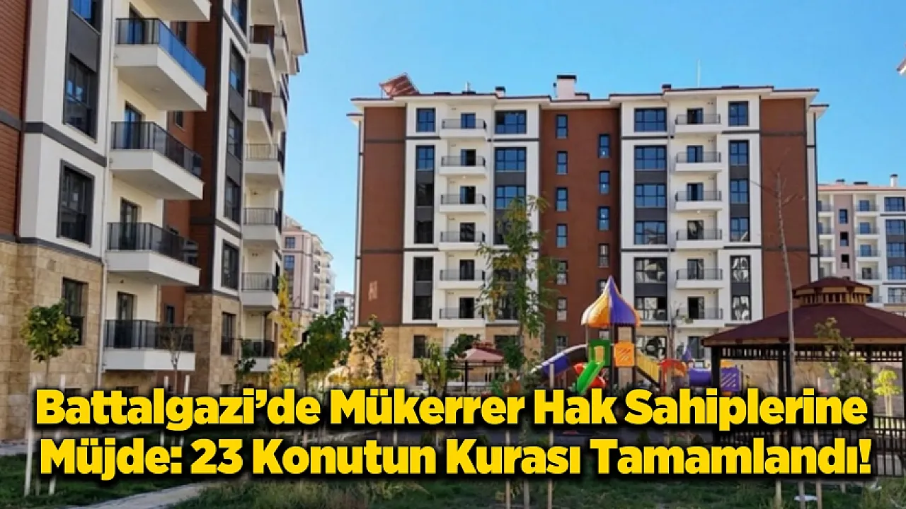 Merkez Projelerinde Kura Heyecanı: Battalgazi'de Yeni Konutların Sahipleri Belirlendi!