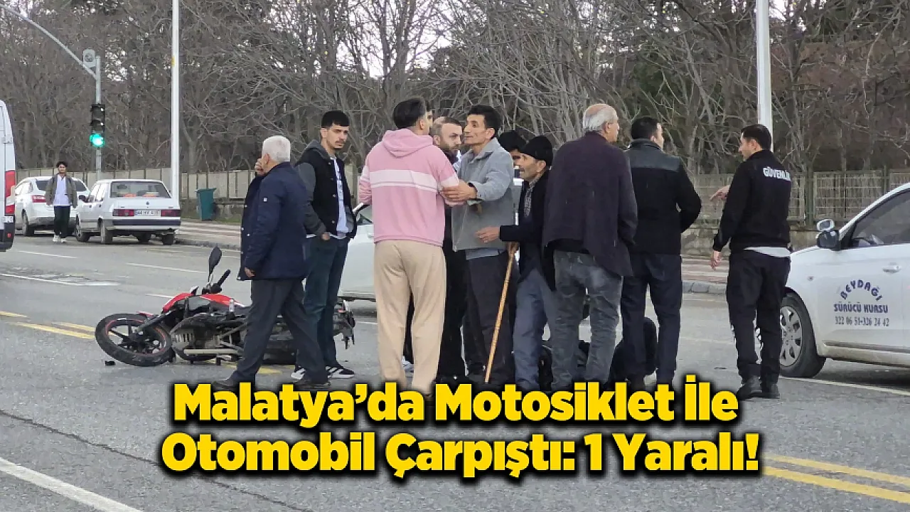 Malatya'da Trafik Kazası: Motosiklet Sürücüsü Metrelerce Savruldu!