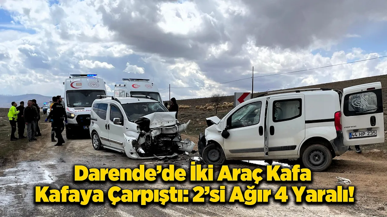 Malatya'da Kaza! 2'si Ağır 4 Kişi Hastaneye Kaldırıldı