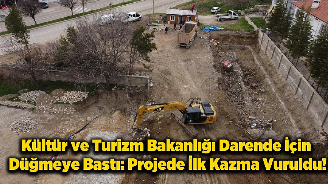 Kültür Bakanlığı'ndan Darende'ye Yatırım: Kütüphane İnşaatı Başladı!