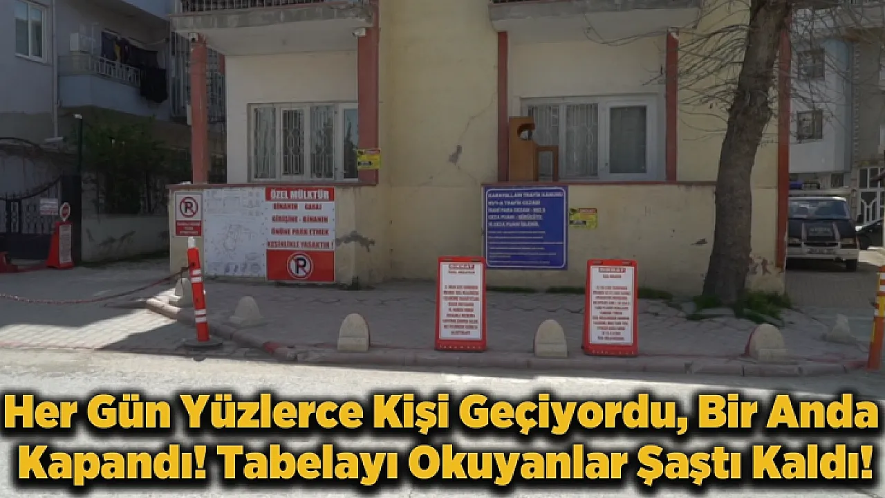 Malatya'da Şoke Eden Görüntü! Burası Benim Tapulu Malım Deyip Kaldırımı Kapattı