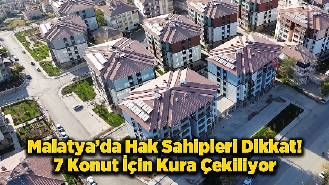 Yeşilyurt İlyas Mahallesi'nde Kura Günü Geldi! Canlı Takip